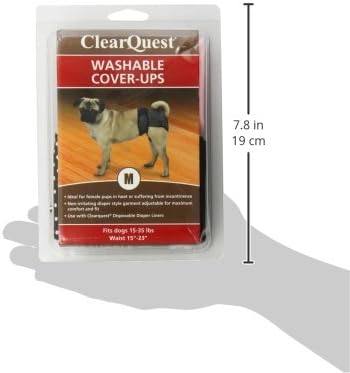 ClearQuest 2-Pack Clear Quest Wetness and Stain Protecting Dog Cover-Ups Dog Diapers