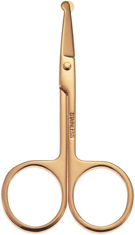 3.5 Inch Copper Silent Pet Grooming Safety Scissors for Cats & Dogs - Quiet Alternative to Electric Clippers