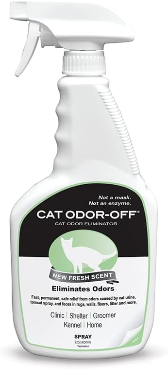 Thornell Cat Odor-off - Cat Spray Odor Eliminator - Fresh Scent Pet Odor Eliminator for Home 22oz