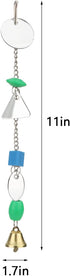 Hypeety Pet Bird Mirror with Bell, Interactive Toy for Parrots, Macaws, African Greys, Budgies, Cockatoos, Lovebirds
