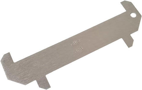JCS 5x3-5/16 (2025) Gulf of Maine Legal Lobster Sizing Tool - Aluminum Gauge by