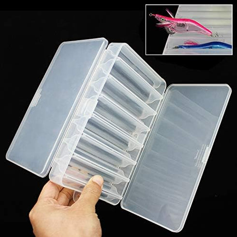 OriGlam Fishing Lure Box Tackle Storage Trays, Double Side 14 Compartments, Waterproof Accessory Box