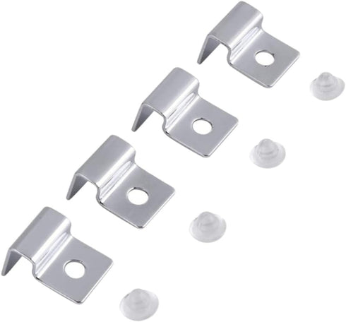 4pcs Aquarium Lid Clips, Glass Aquarium Fish Tank Accessories for Cover Support and Clip