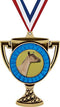 Dairy Goat Trophy Cup Medal Gold, 3" Goat Prizes, Kids Goat Trophy