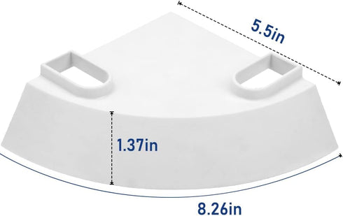 DQITJ 1 Pcs Hermit Crab Cave Habitat Hermit Crab Climbing Toy Tank Accessories (Arc-Shaped Design, White)