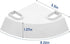 DQITJ 1 Pcs Hermit Crab Cave Habitat Hermit Crab Climbing Toy Tank Accessories (Arc-Shaped Design, White)