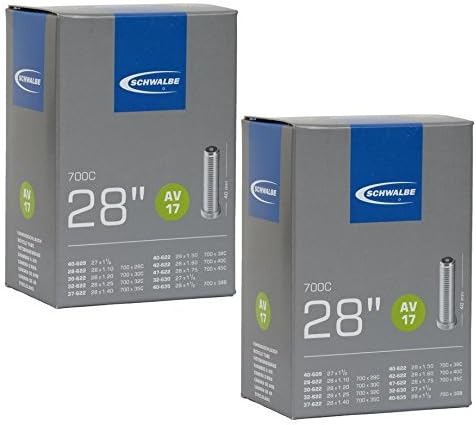 Schwalbe AV17 Inner Tubes 700 x 28-45c / 28" 27" - Schrader Valve (Pack of 2)