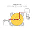6006 Blue Sea Systems On/Off Battery Isolator Switch With Locking Key, Red, mSeries