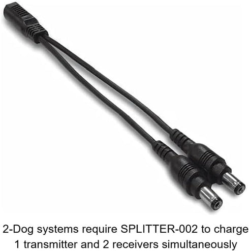 Educator SPLITTER-002 Splitter Cable for Charging Additional Collar Receivers or Transmitters with Round Charging Port by Educator