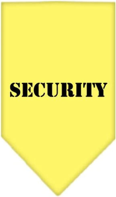 Mirage Pet Products Security Screen Print Bandana - Large, Yellow