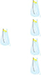 minkissy 5pcs Beach Toys Storage Mesh Bag for Boys and Girls Versatile