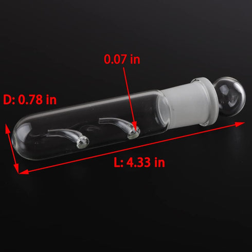 2 Pack Clear Glass Planaria Trap, Aquarium Cleaning Supply for Dwarf Shrimp, Crystal Red Shrimp, Cherry Shrimp (2 Holes)