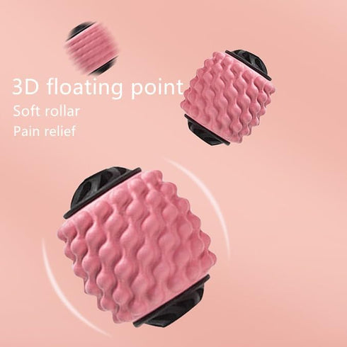 4 Wheels Foam Roller Muscle Massager for Leg Neck Hand Arm,Trigger Point Muscle Relax Massager Indoor Sports Yoga