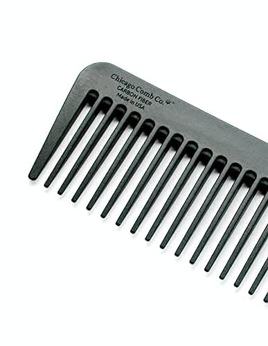 Chicago Comb No. 9 Pet, XL Carbon Fiber Comb for Man or Beast, Made in USA