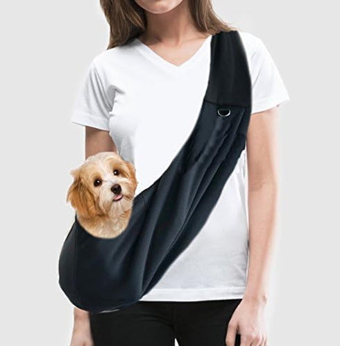 EZ-Sling Small Dog Sling Carrier, Comfortably Hold Your Small Dog Next to You