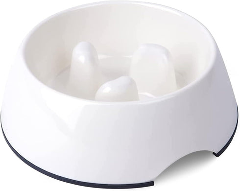 SUPERDESIGN Slow Feeder Dog Bowl - 1/2 Cup Slow Feeding Bowl for Small Medium Breed, Non Slip Puzzle Bowl
