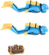 Miniature Divers Figurines Cute Resin Divers Treasure Box Ornaments for Aquarium Fish Tank Decor and DIY Accessories