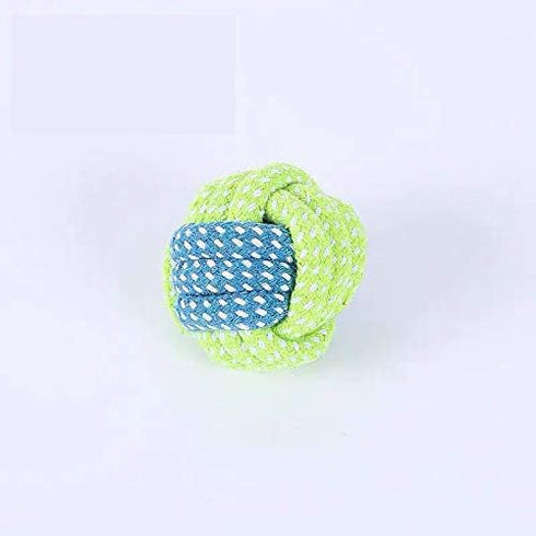 Knotted Woven Pet Dog Toy, Eco-Friendly Cotton Rope, Medium/Small Dogs, Bite-Resistant
