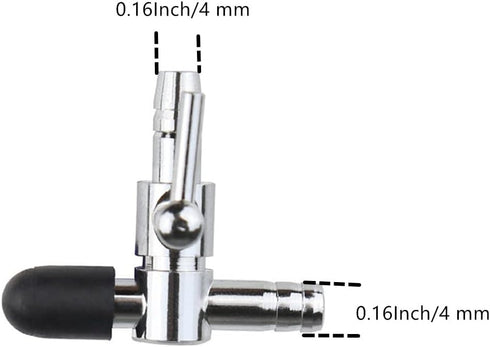 Aquarium Fish Tank Air Flow Control Lever Pump Single Way T Valve, 6-Pack