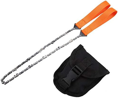 Handhold Chainsaw Long Chain Compact Folding Hand Chain Saw for Portable Camping Survival Gear