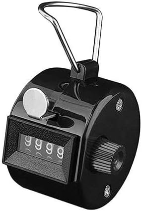 White Deer Hand Tally Counter - 4 Digit Number Dual Clicker for Golf and Convenient Use