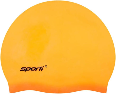 Sporti Silicone Swim Cap for Kids, Unisex Youth Bathing Caps for Swimming Protection, Aged 2-10