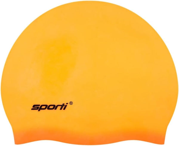 Sporti Silicone Swim Cap for Kids, Unisex Youth Bathing Caps for Swimming Protection, Aged 2-10