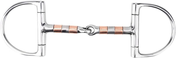 Stainless Steel Horse Bit - Roller Mouth Snaffle for Young Horses, Rustproof
