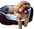 Cute Paw Print Comfortable Pets Dog Cats Puppy Kitten Nest Mat Pad Soft Fleece Bed(Coffee)
