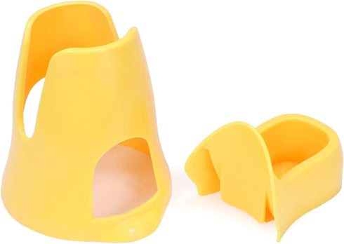 Litewoo Hamster Water Bottle with Food Container Base, No Drip Drinking Dispenser for Dwarf Hamster, Yellow