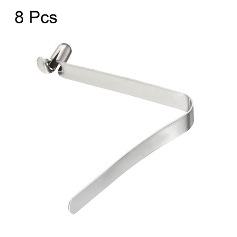 PATIKIL 11x6mm Kayak Paddle Snaps, 8 Pack Pole Push Button Spring Clips for Camping Awning Tent Pole