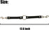 2Pcs Hanging Utility Straps for Dog Kennel Fan, Waterproof Ryobi P3320 Fan Holder with Swivel Spring Clips, Black