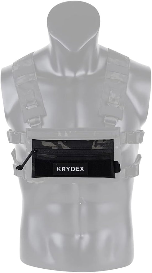 KRYDEX Admin Pouch with Loop Panel - Snack Pouch for Tactical Vest Chest Rig