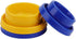 Ants Away Dog Bowl - Round No Spill Eating Feeder for Small Animals in Blue