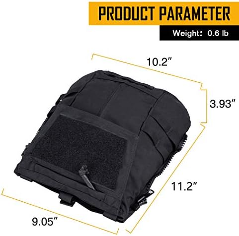 IDOGEAR Tactical Zip-on Panel Pouch Military Backpack Vest Accessory Bag for CPC AVS JPC2.0