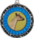 2.5" Dairy Goat Black Trellis Medal Silver, Goat Prizes, Kids Goat Trophy Medal Awards