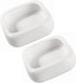 Ceramic Square Reptile Food Bowls - 2-Pack Pet Food Dish for Lizards and Small Snakes