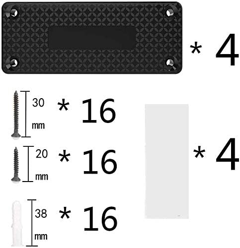 Nswern 37.5LBS Magnetic Gun Mount & Holster for Truck Hidden Rack Cabinet Rubberized, Concealed Gun Magnet Tough