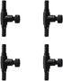 JIH 50 Feet Standard 3/16" Black Flexible Airline Tubing with Connectors for Fish Tank and Hydroponics