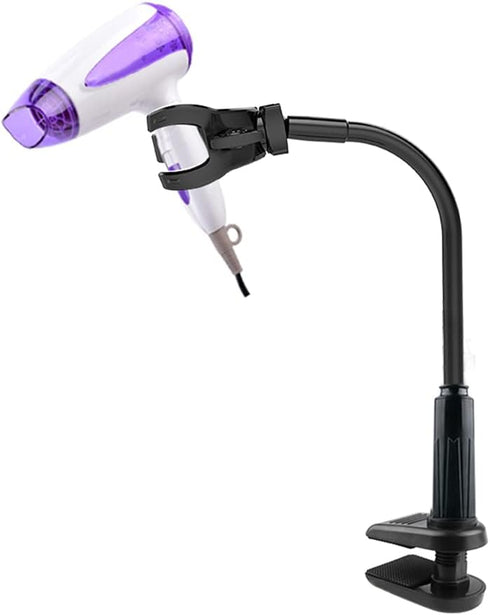 Dog Hair Dryer Stand - Pet Grooming Table Holder, 360 Degrees Rotatable Lazy Hair Dryer Stand with Adjustable Clamp