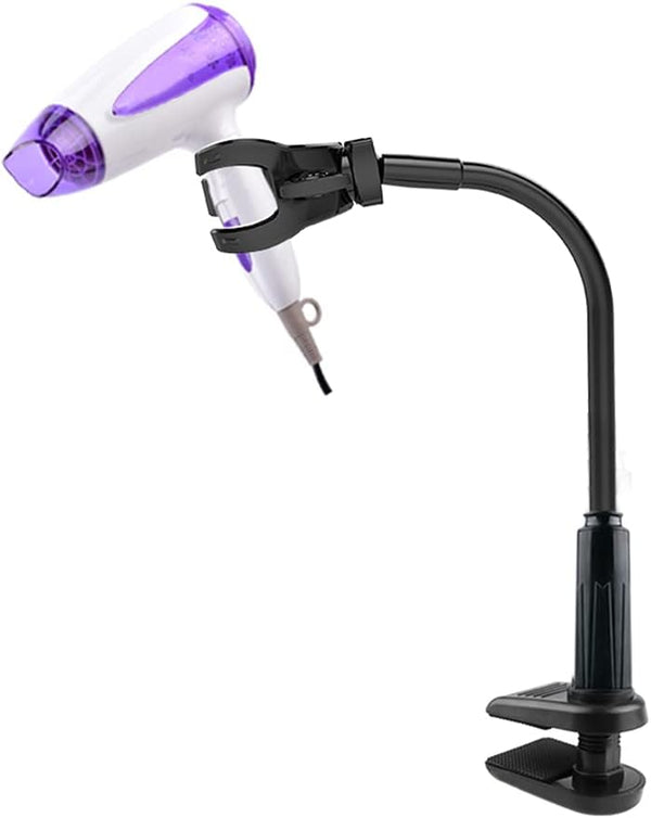 Dog Hair Dryer Stand - Pet Grooming Table Holder, 360 Degrees Rotatable Lazy Hair Dryer Stand with Adjustable Clamp