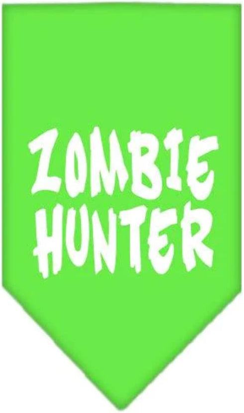 Mirage Pet Products Zombie Hunter Screen Print Bandana, Large, Turquoise