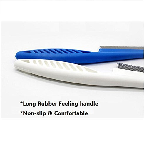 Pet Comb for Cat Dog Grooming, Long Handle Grooming Comb for Pet Kitten Puppy Small Animal.