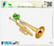Stickers & Tees Trumpet Musical Instrument Band Vinyl Car Bumper Window Sticker 3" x 2"