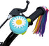 kortes 1 Pack Kids Bike Bell and 2 Pack Streamers for Children's Bike Accessories, Pink, Red, & Blue