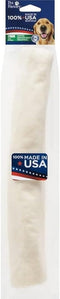 PET FACTORY 100% Made in USA Beefhide 12" Roll Dog Chew Treat, Natural Flavor, 1 Count