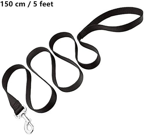 Pet Dog Training Leash, Strong Durable Nylon Lead, 5 Feet Long, 3 Pack Set for Puppy Obedience Training