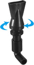 uxcell Aquarium Nozzle Plastic Pump Nozzles, Water Outlet Return Pipe Plumbing Fitting, Black 8mm/0.31" OD, 1Pcs