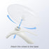 Hamster Wheel, Silent Exercise Wheel for Dwarf Hamsters, Gerbil, Mice Small Animals (White)