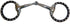 AJ Tack Silver Dot Sweet Iron Snaffle Bit - Mini/Pony